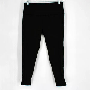 Anchored Arrows Fleece Lined Leggings with Pockets Womens Size 3XL in Black NEW